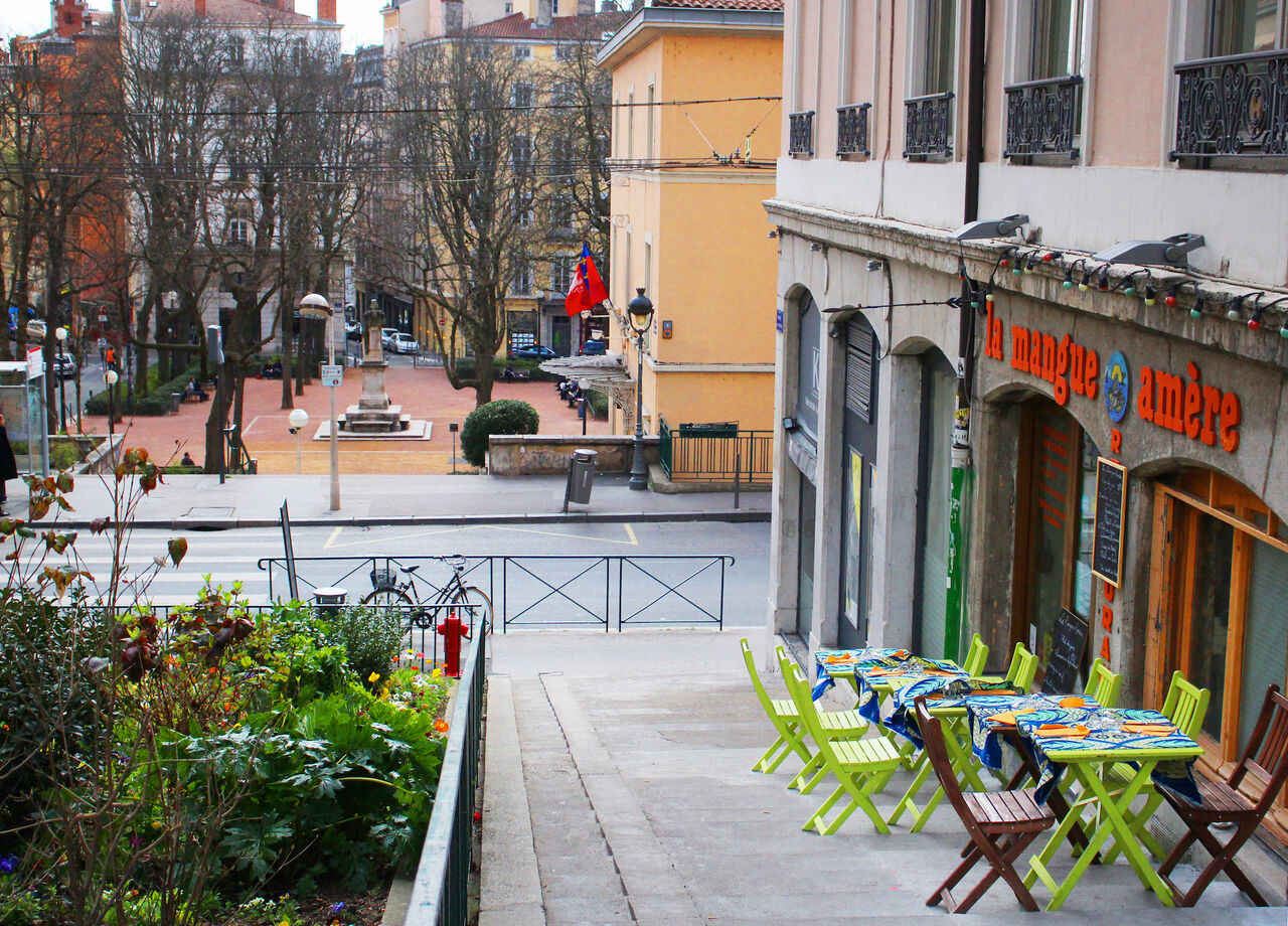 Vue depuis le jardin des plantes