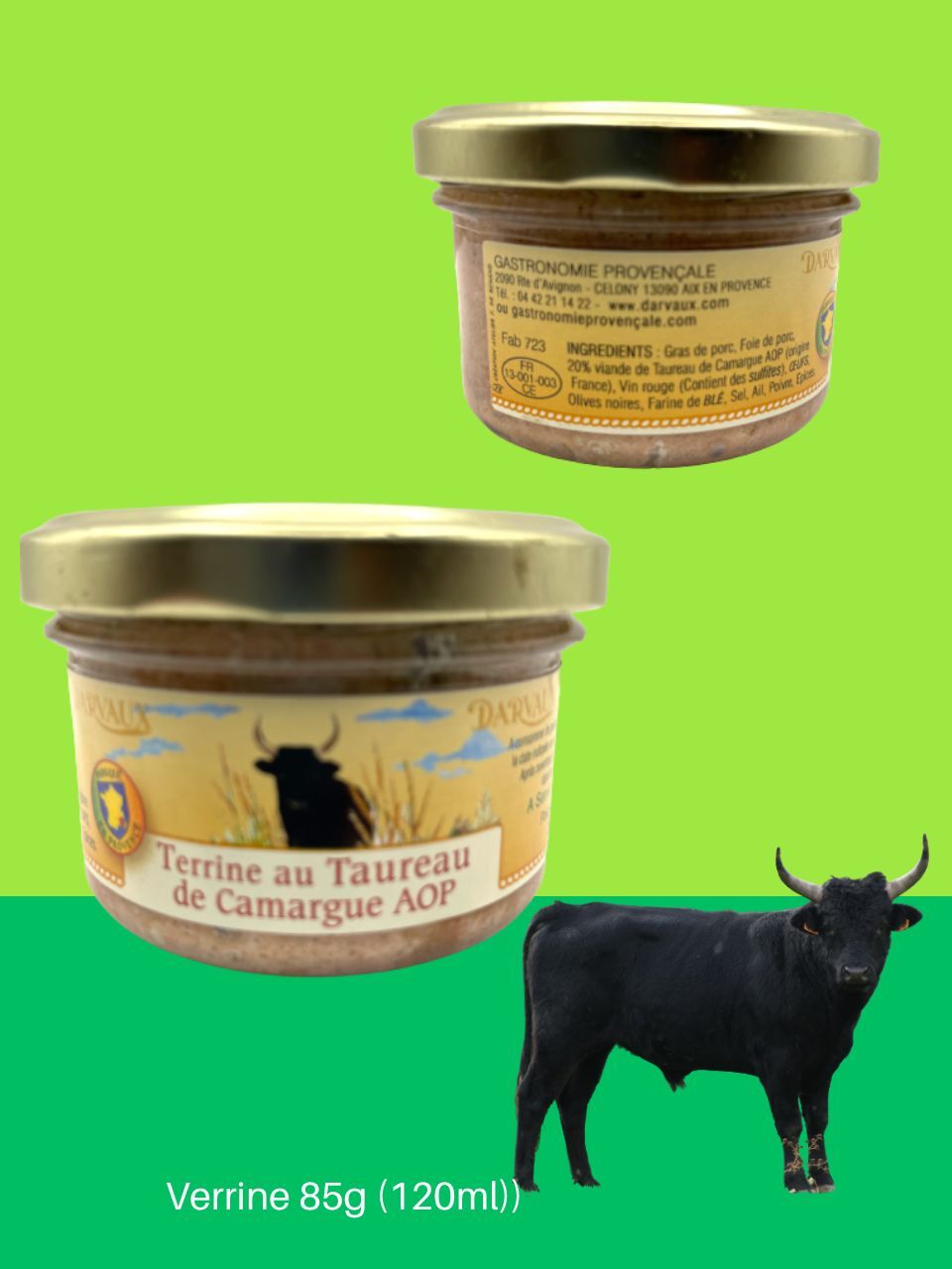 TERRINE au TAUREAU de Camargue AOP - 85g - 120ml