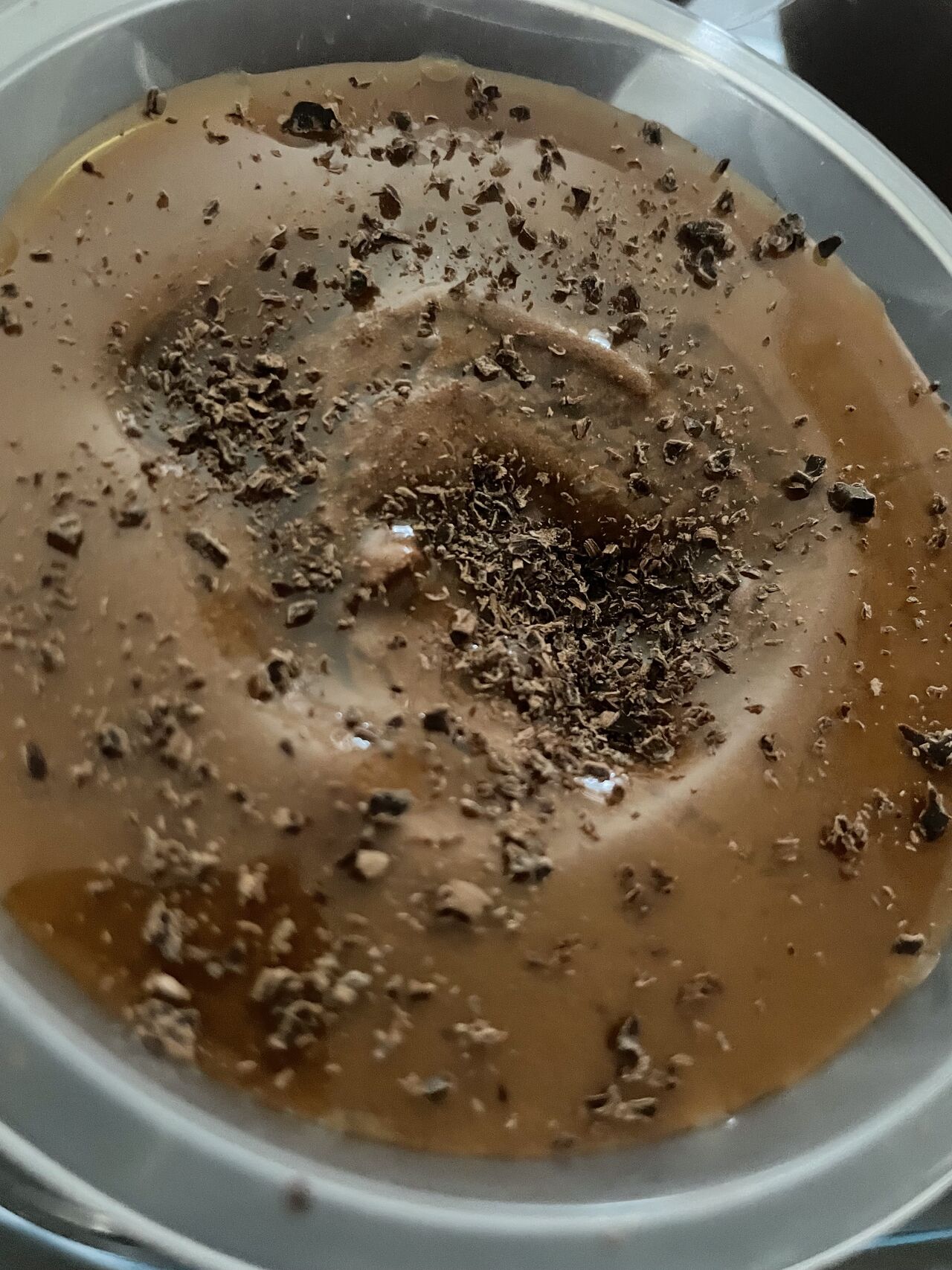 Mousse au chocolat et caramel