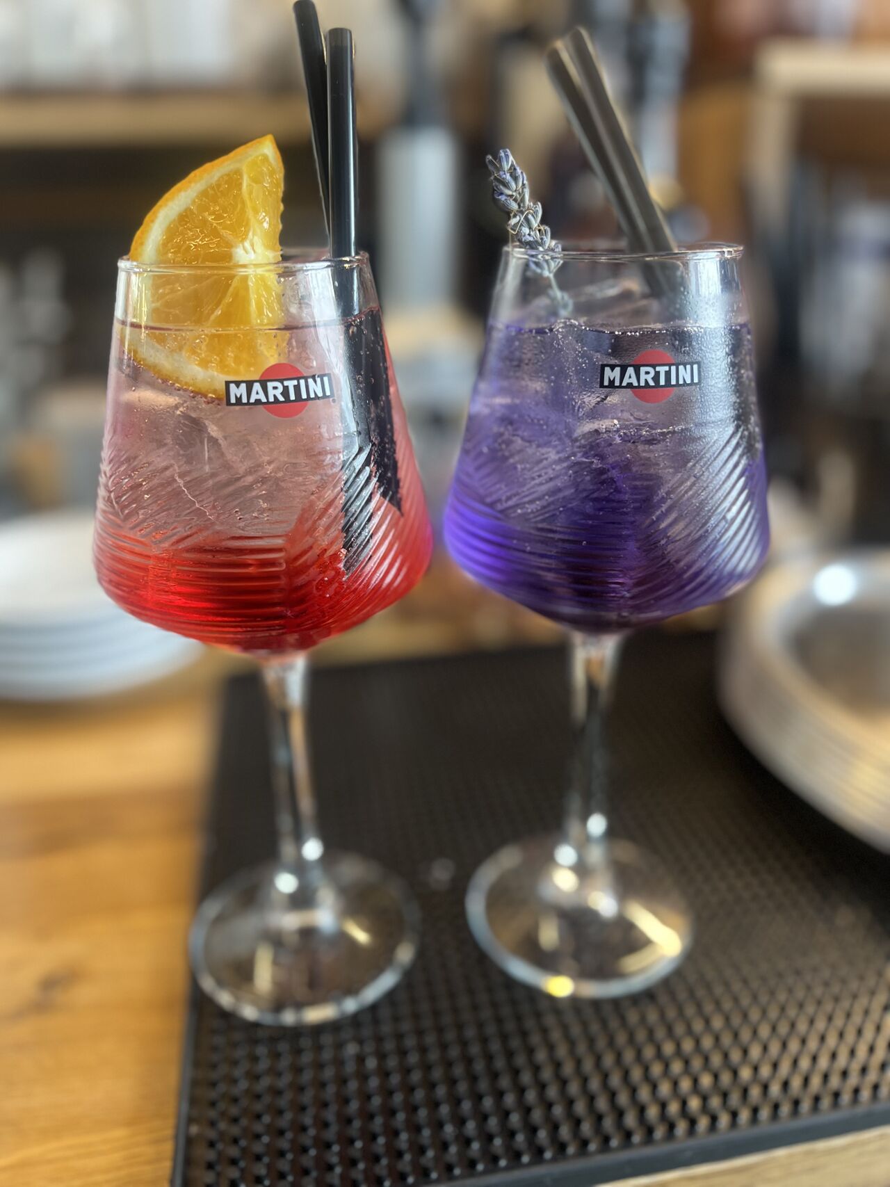Martini Fiero & Purple Spritz 🧡💜