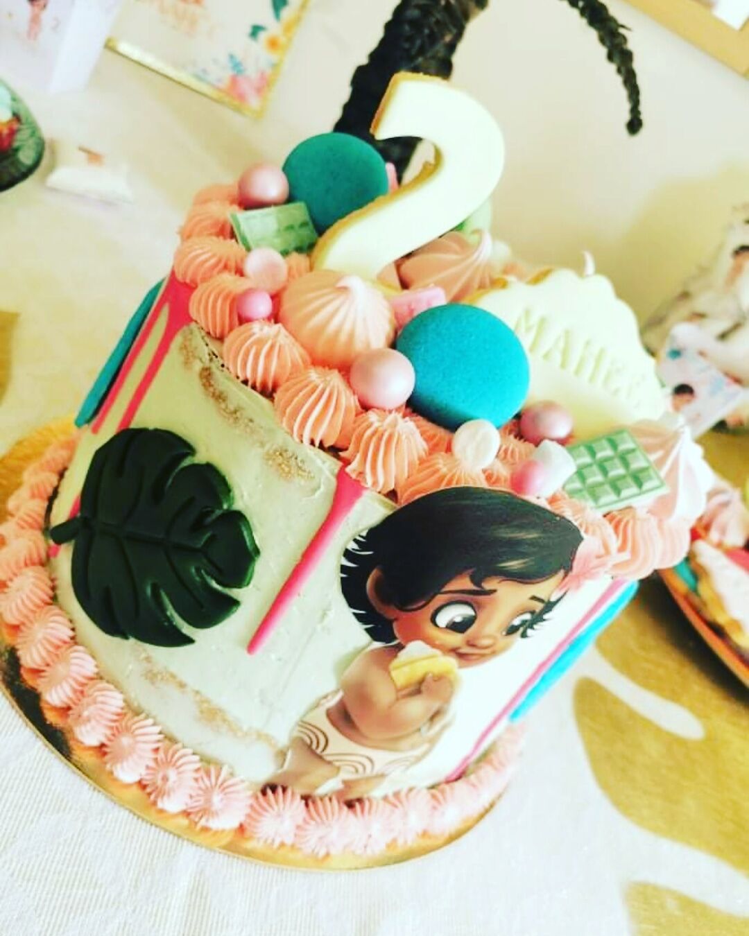 Gateau bébé vaiana au chocolat