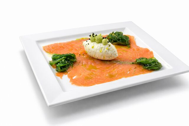 LUNCH Carpaccio Salmone I Limette I Philadelphia I Wakame