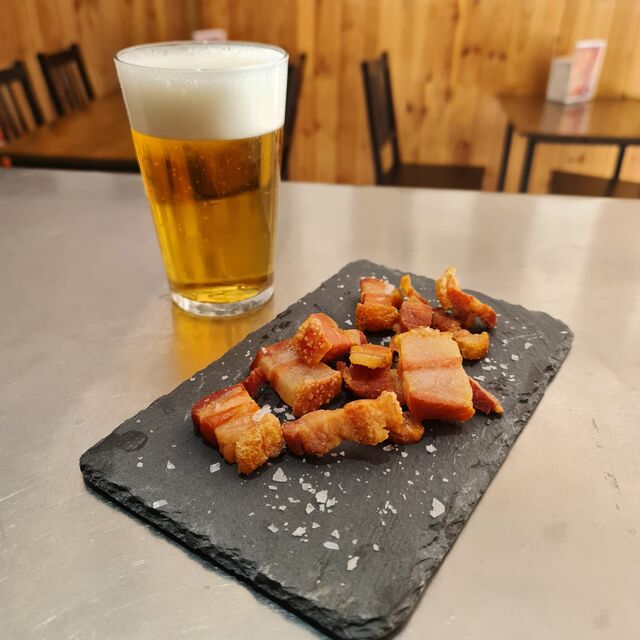 Un buen torrezno crujiente