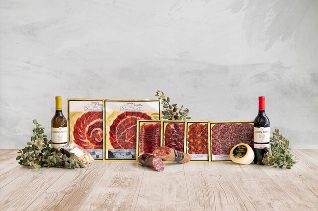 Coffret chacuterie & vin & fromage