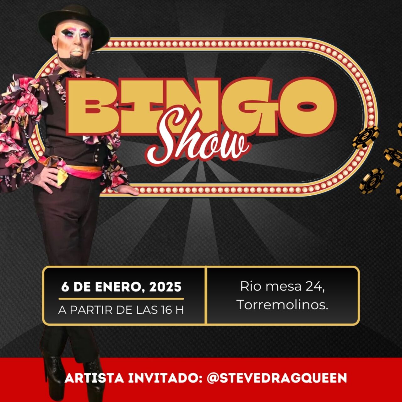 Dia de reyes bingo show