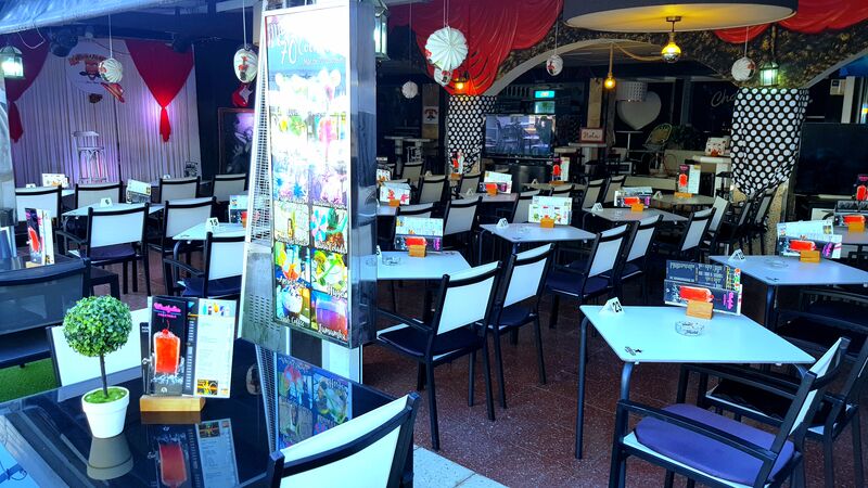 SHOW AREA. WE HAVE 3 DIFFERENT AREAS. INTERIOR - INSIDE LOUNGE, SHOW AREA and Exterior Terrace