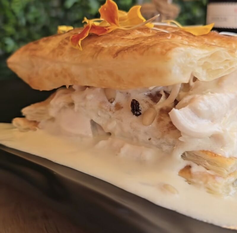 Milhoja de pollo 