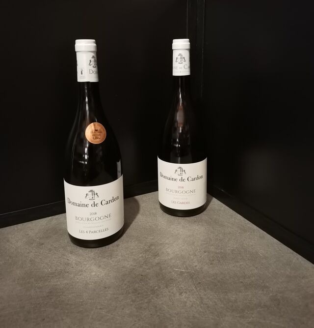 Domaine de Cardon blanc=13.50€ / rouge=14.50€