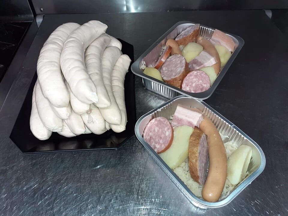 Choucroute et boudin blanc maison