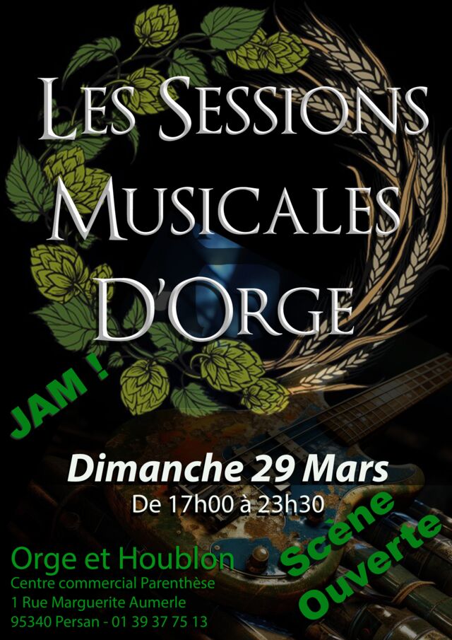 Jam Session - scène ouverte dimanche 29 mars