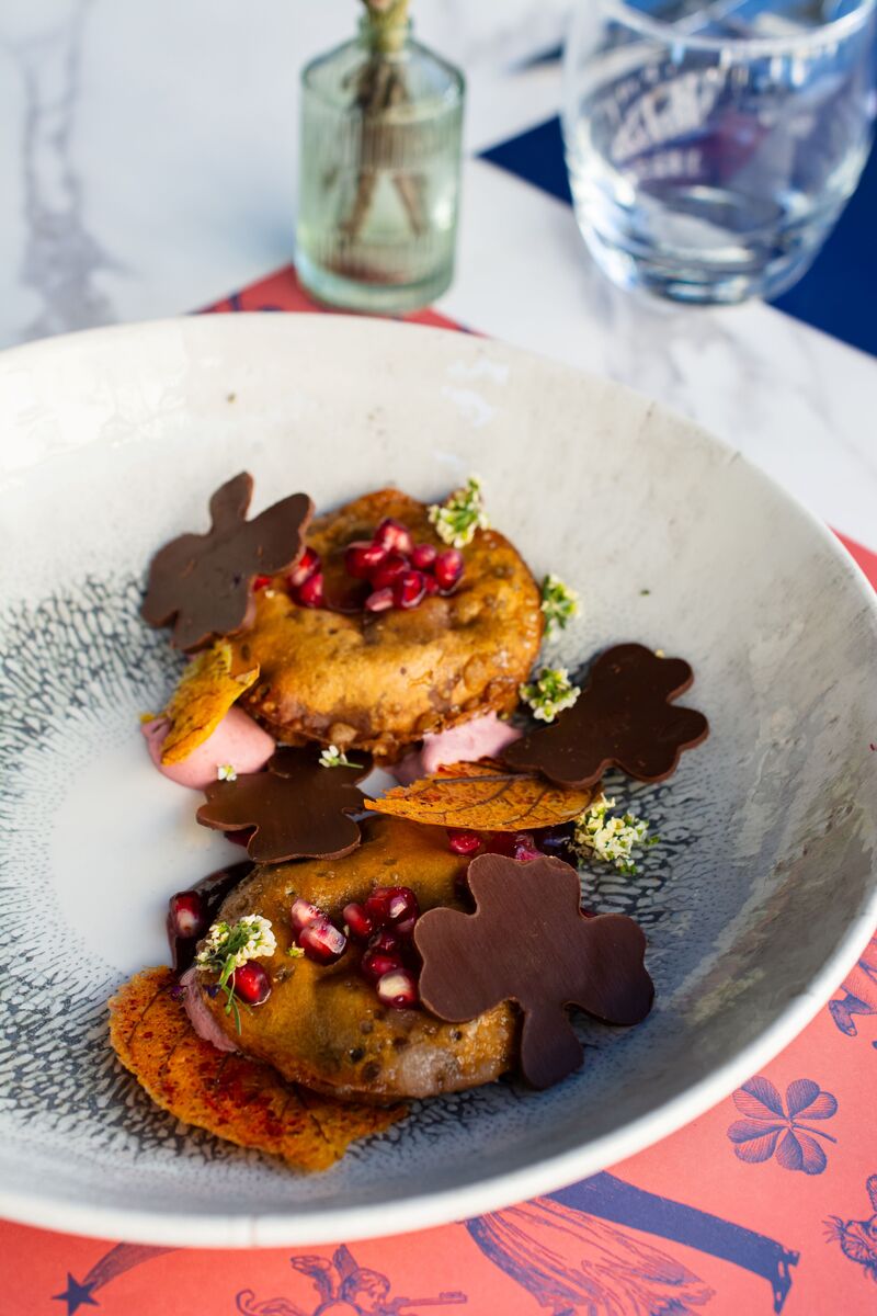 Ravioles Betterave et Griottes