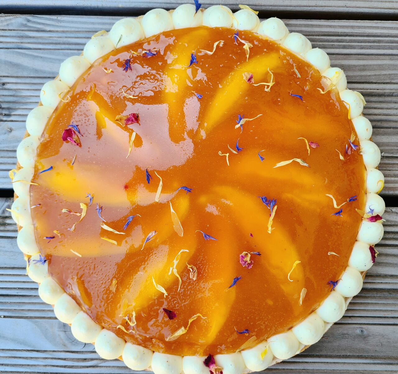 Tarte abricot-mangue
