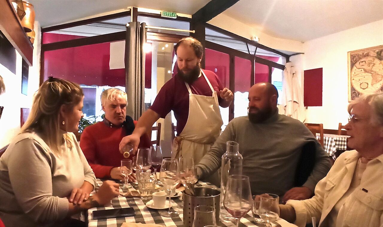 avec le chef