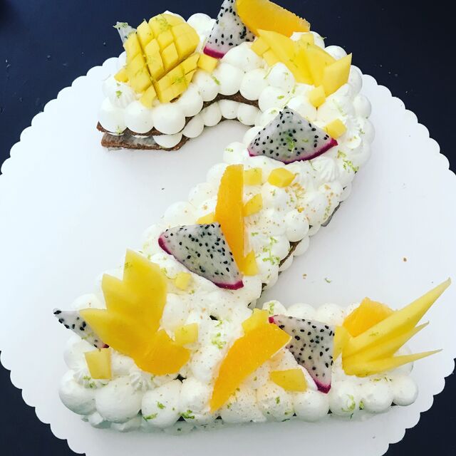 number cakes vanilles mangue