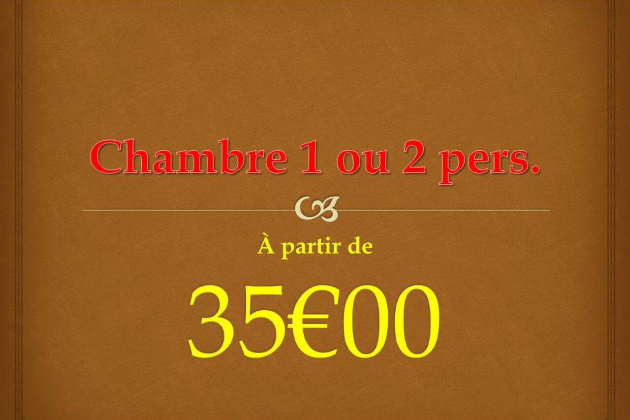 HEBERGEMENT du LUNDI au JEUDI soir inclus ( fermé le weekend)