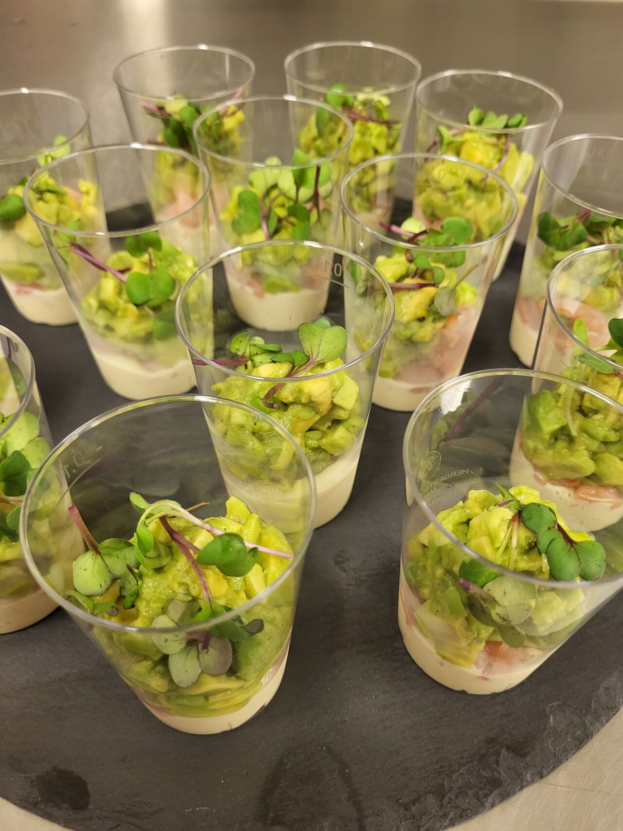 Verrine avocat crevette