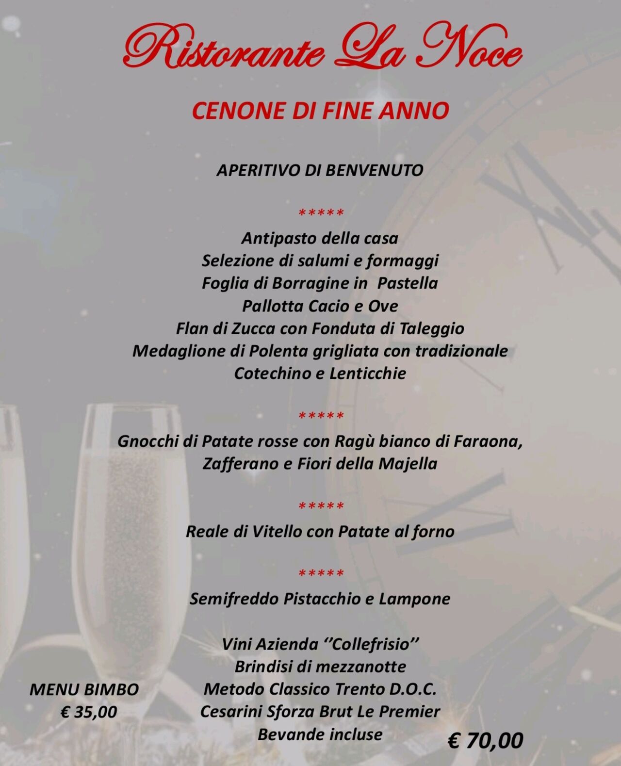 🍾 CENONE DI CAPODANNO 🍾