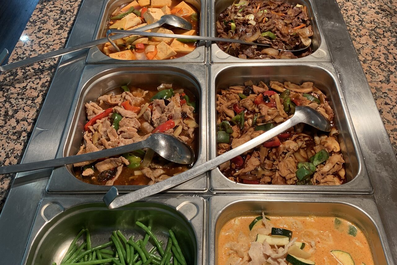 Große Buffet Auswahl...