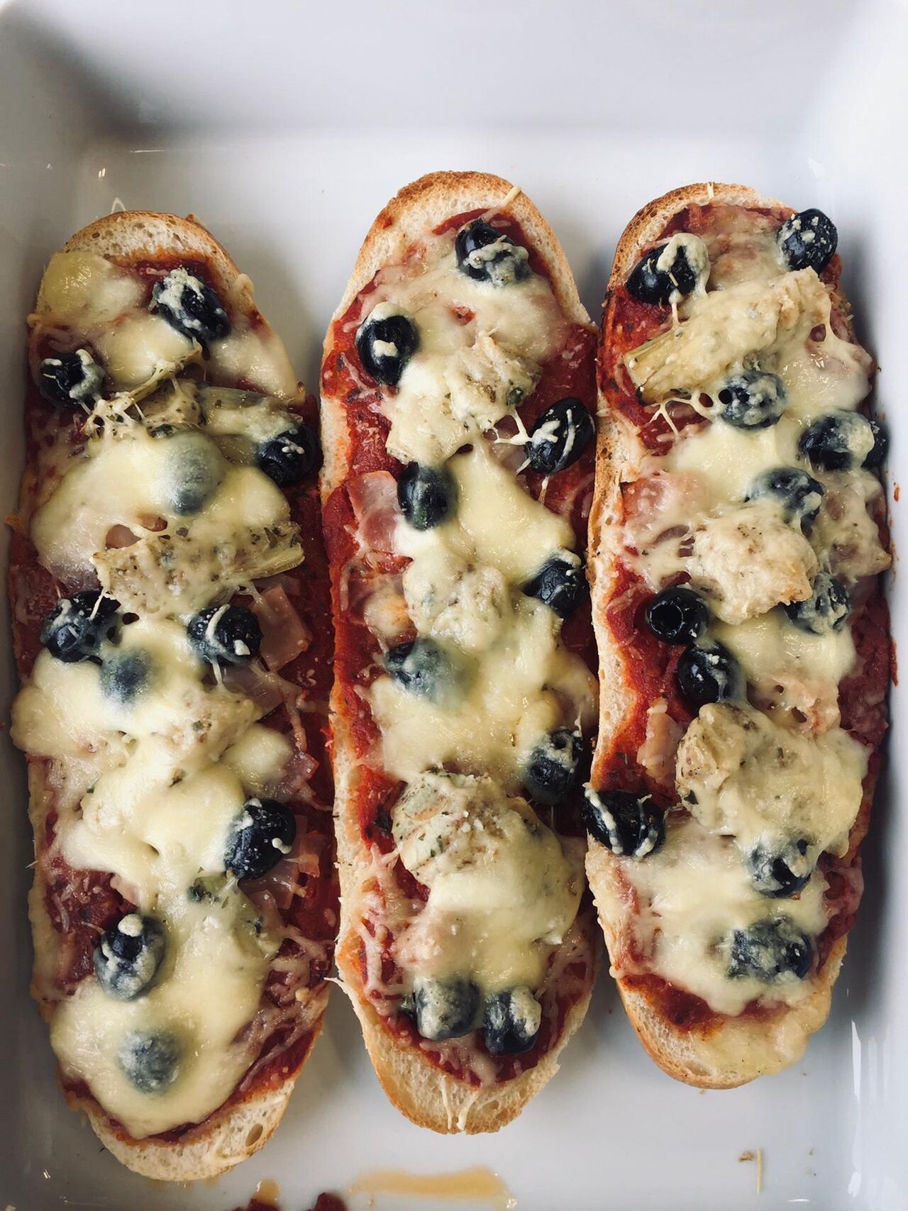 Pizza baguette