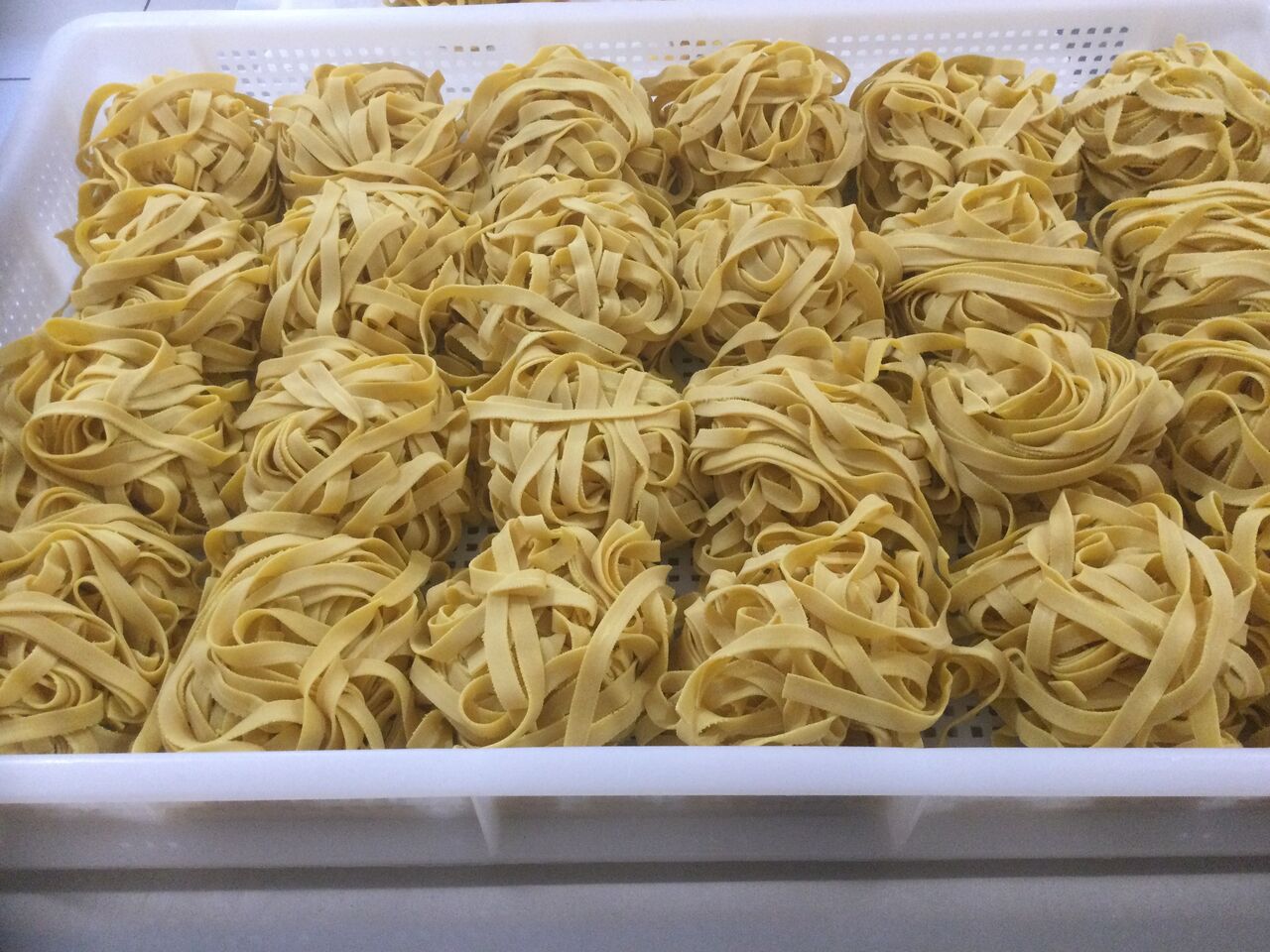 Tagliatelles aux œufs frais 