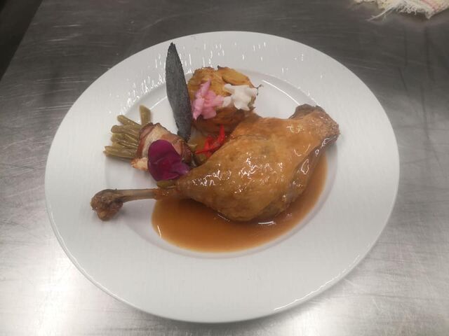 cuisse de canard sauce au miel 