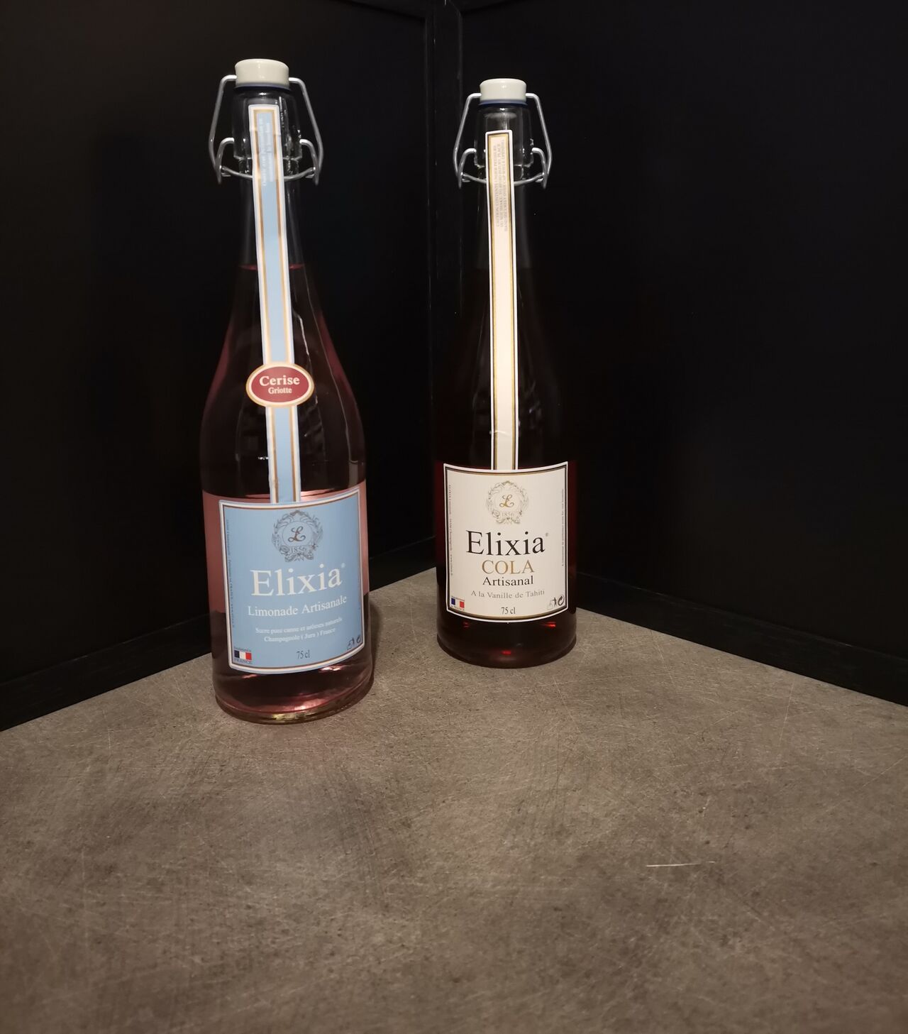 Elixia 75cl Cerise Griotte / Elixia 75cl Cola=4.80€ 