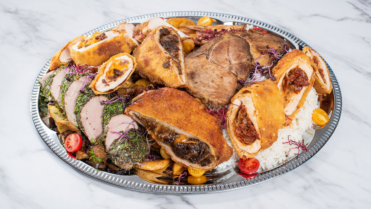 4 Személyes Óbester garden tál 