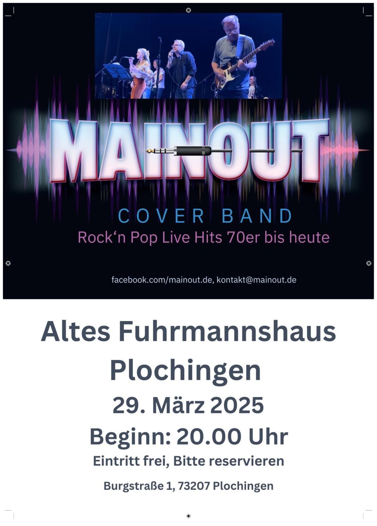 "MAINOUT" wieder bei uns am 29.03.2025!