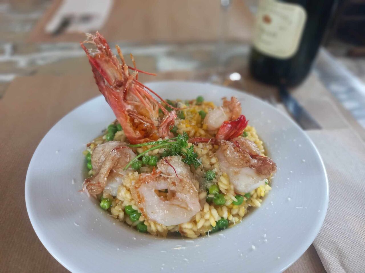 Risotto scampis et gambas