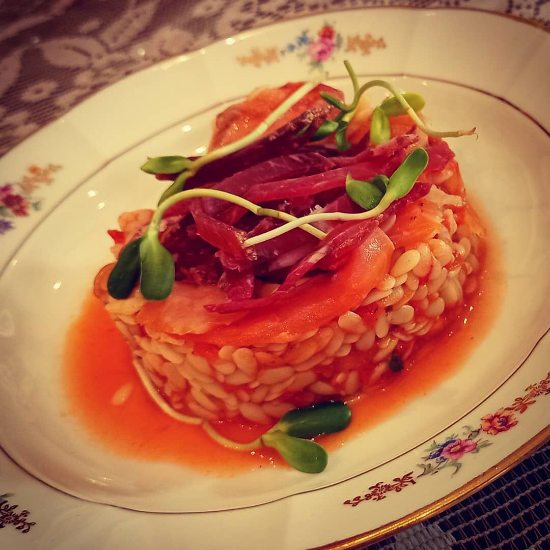 Risetti saumon et coppa