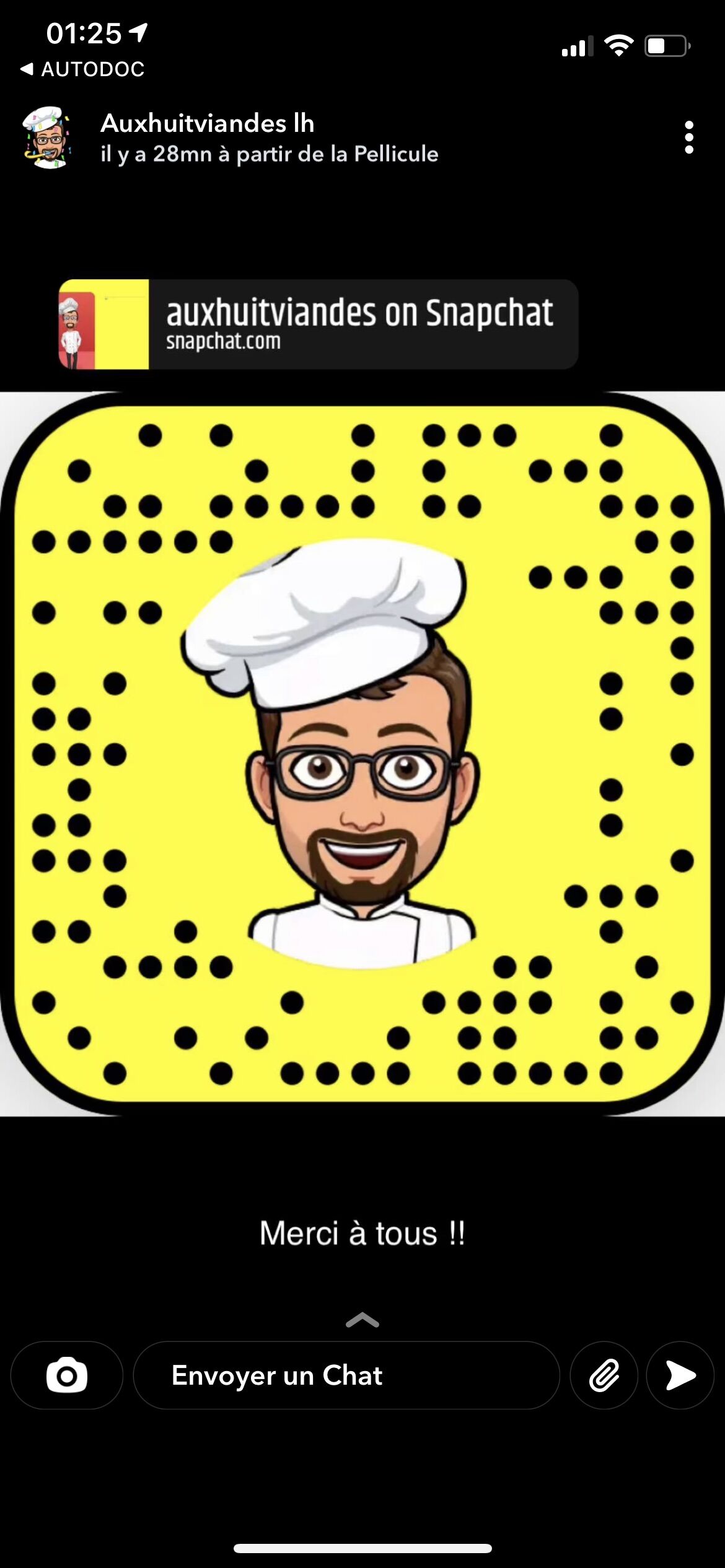 Abonnez-vous à notre compte Snap pour suivre nos nouveautés et actualités 