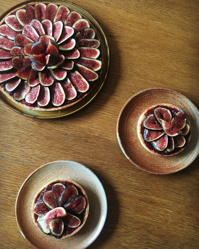 Tarte figues - noisettes