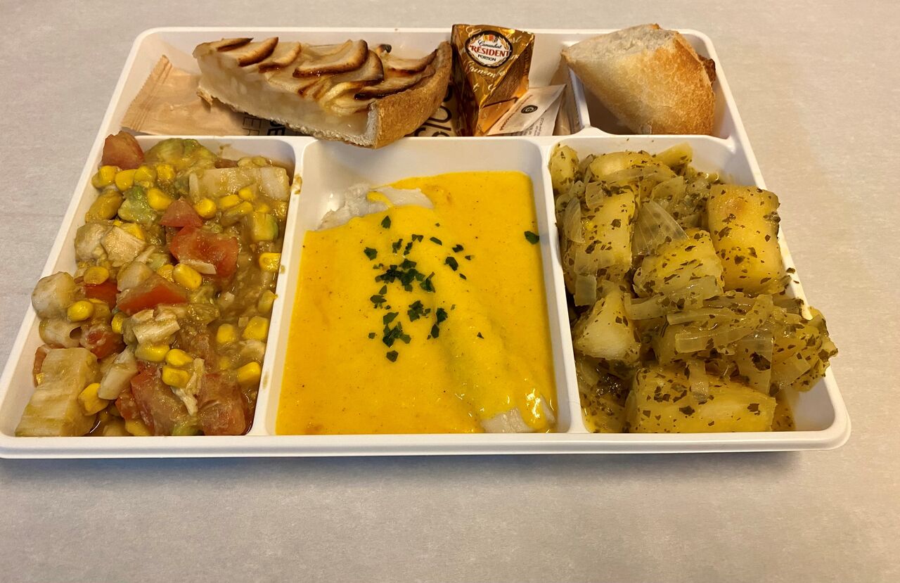 Poisson à la crème de mangue épicé