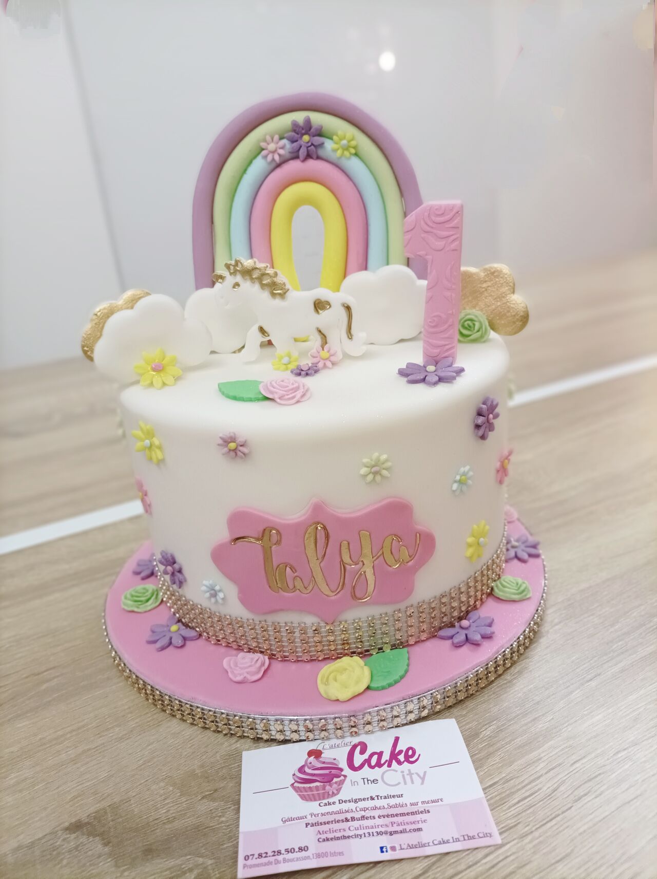Gâteau en pâte à sucre licorne 🦄