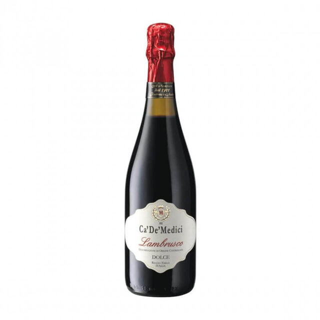 Le lambrusco rouge sec est le plus souvent associé à la pizza. Celui-ci est élaboré par la famille Medici à Cadè.