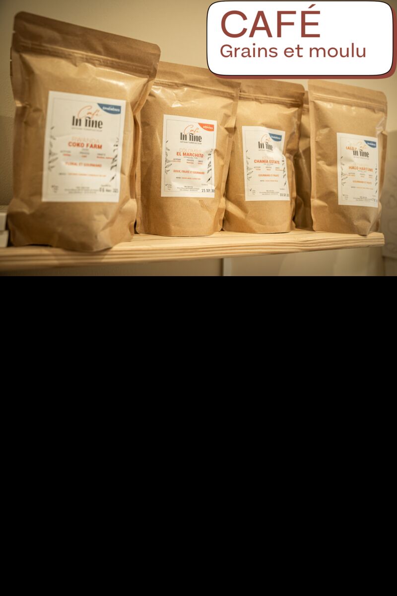 Café en grains et moulu