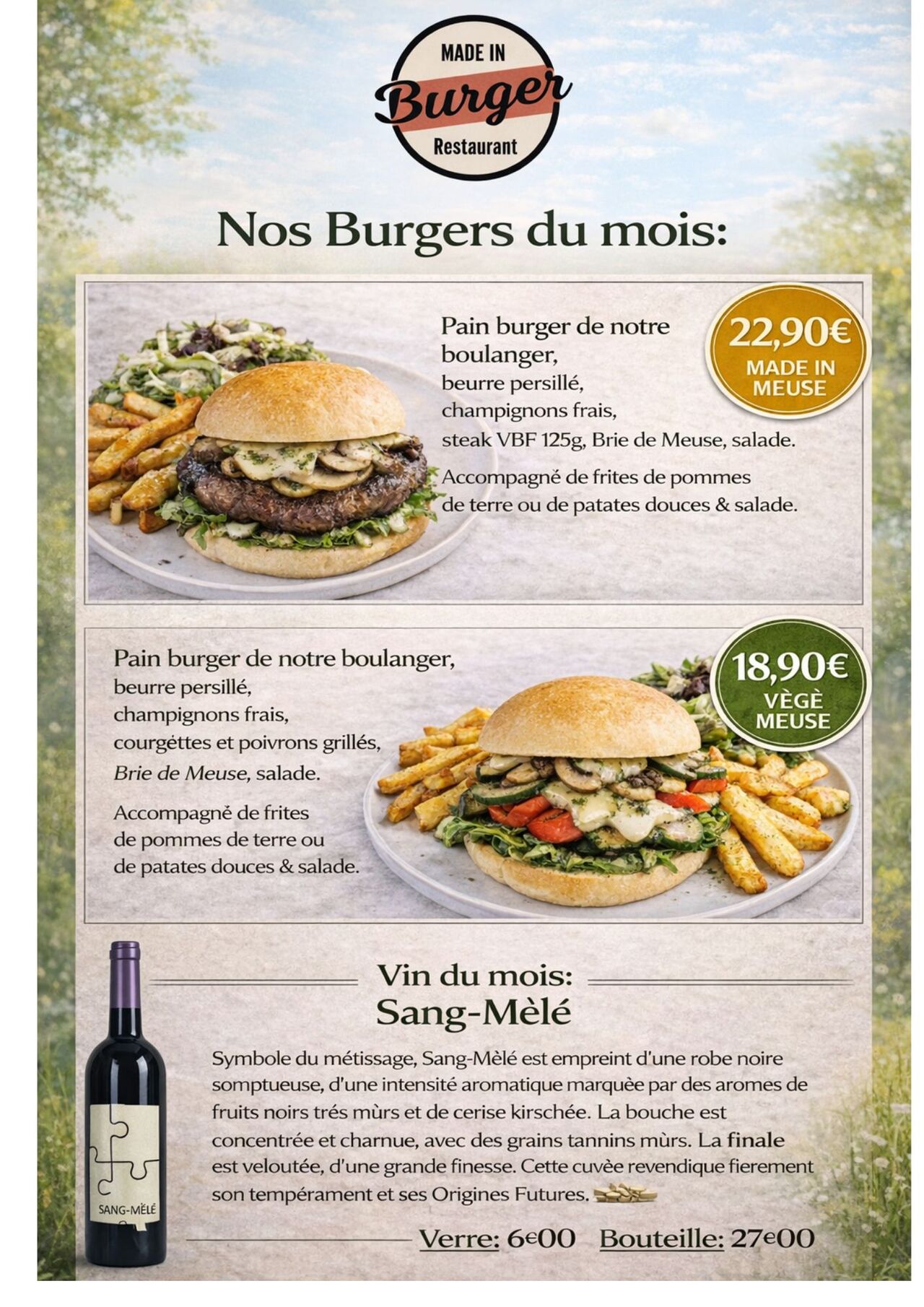 🍔 Découvrez notre Burger du Mois d’Avril : le Made In Meuse !
