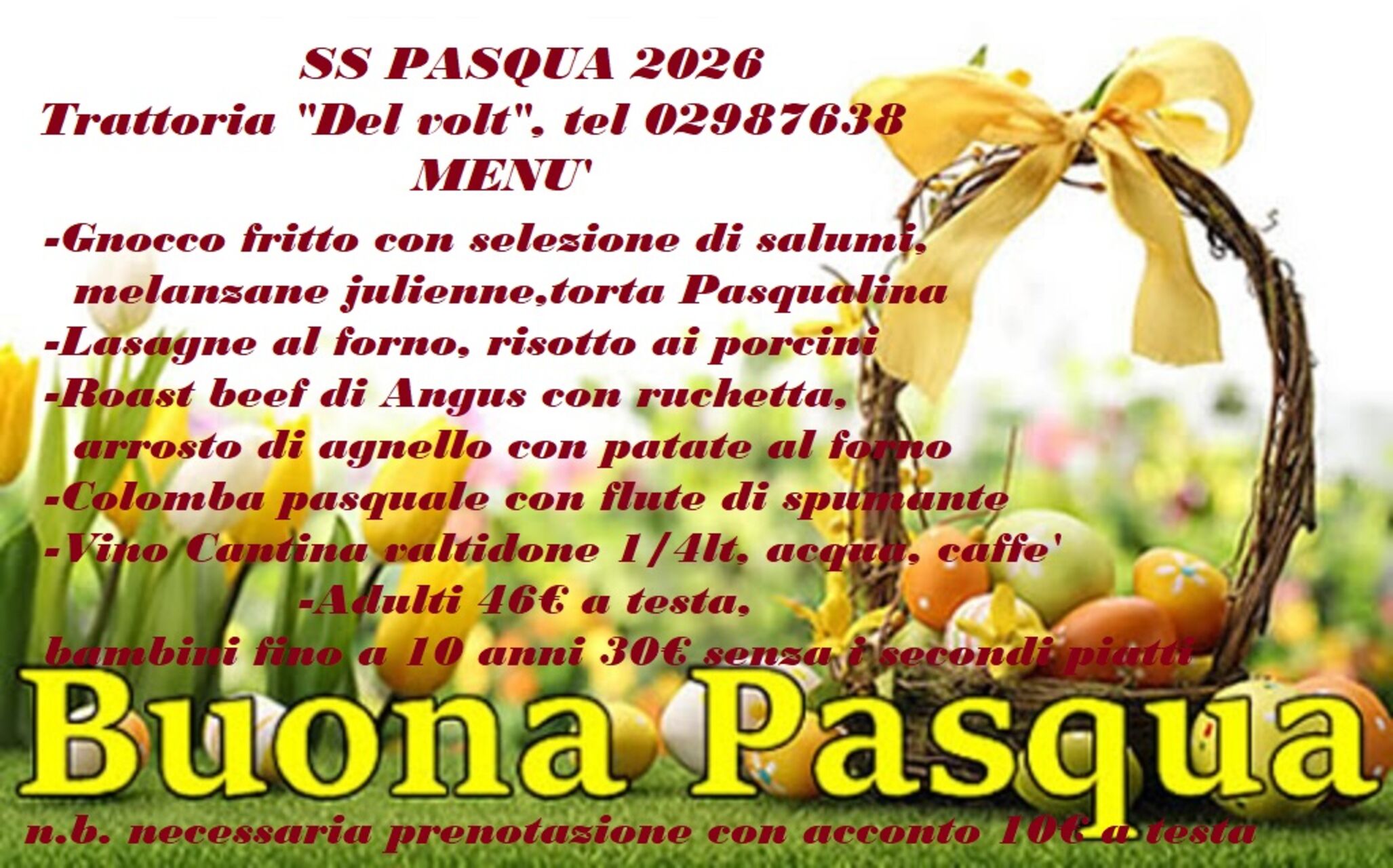 PASQUA 2026