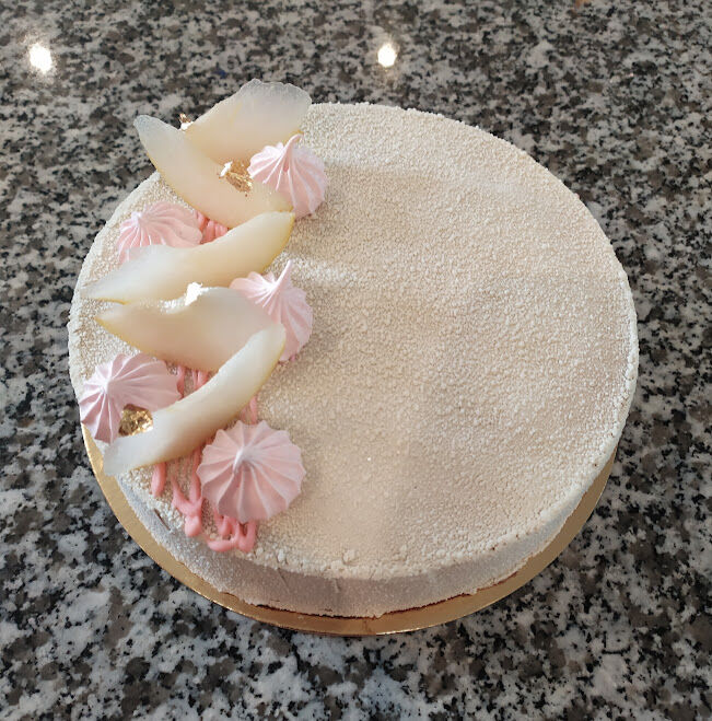 entremet chocolat poires