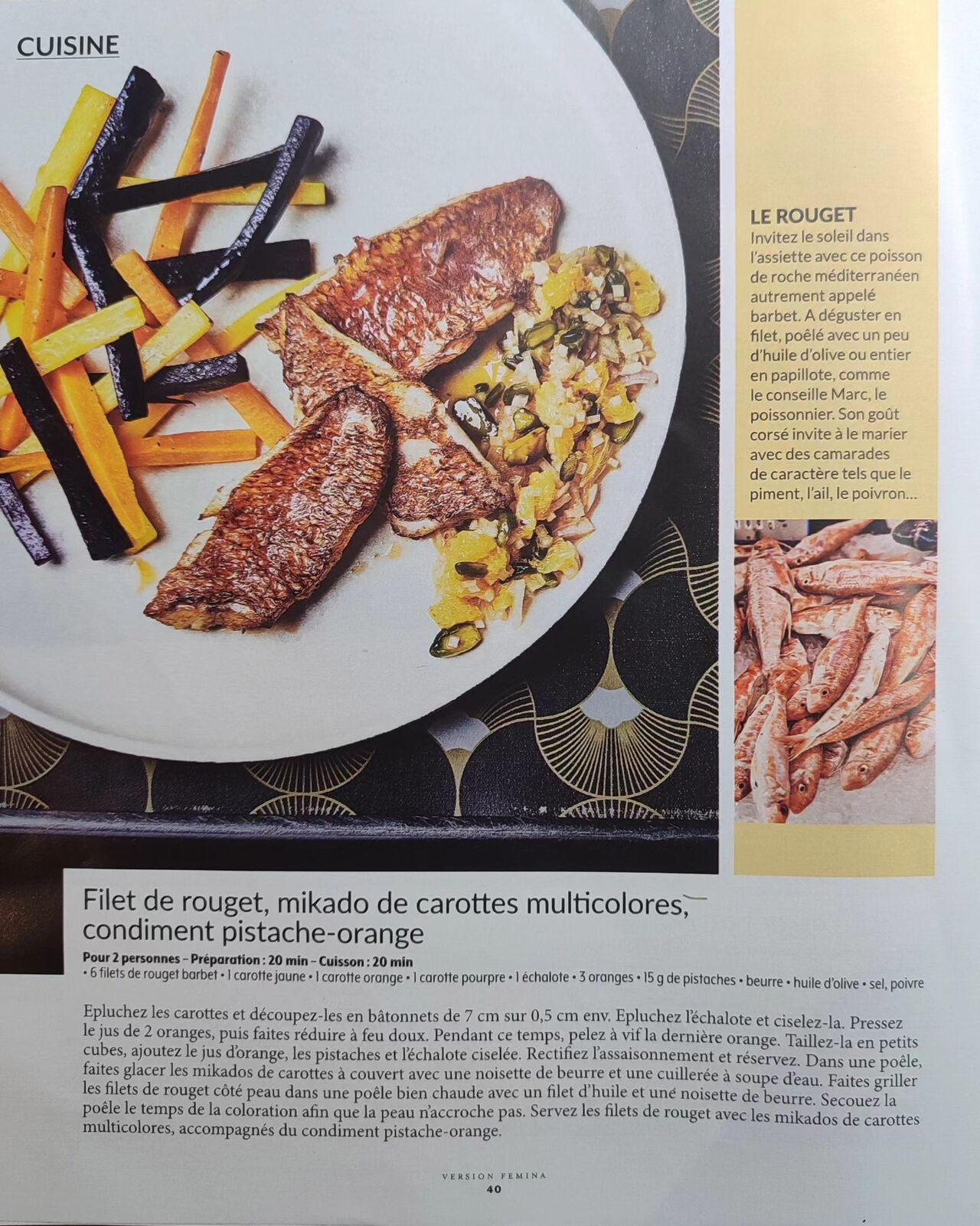 Recette du marché
