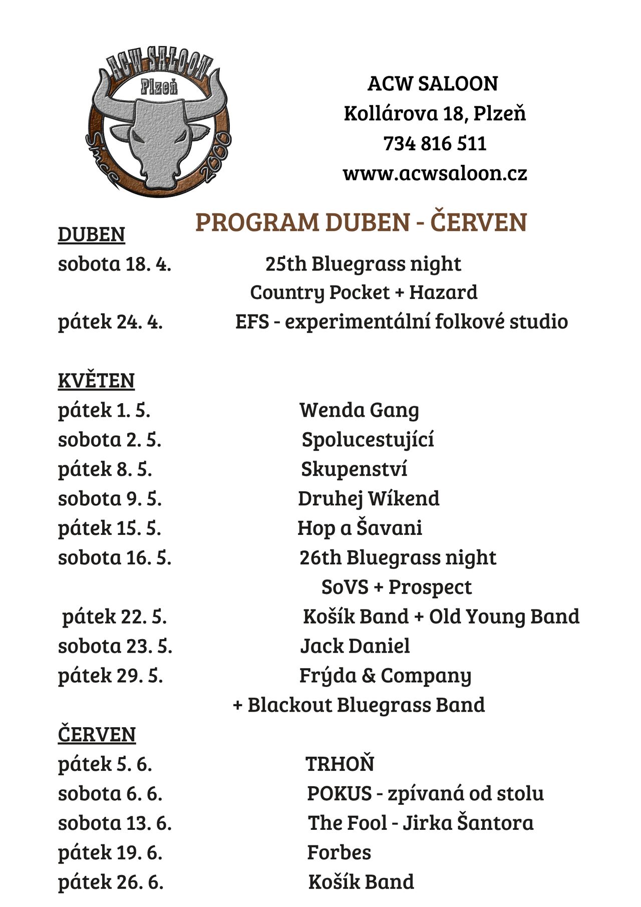 PROGRAM DUBEN - ČERVEN