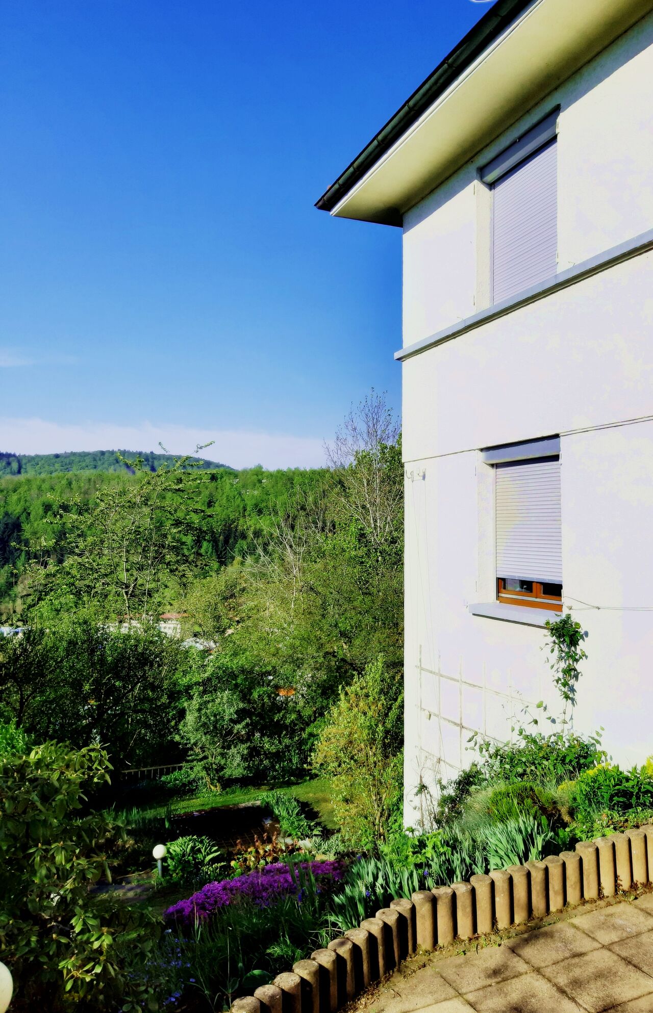 Panoramablick vom Kamin Pavillon ins Tal