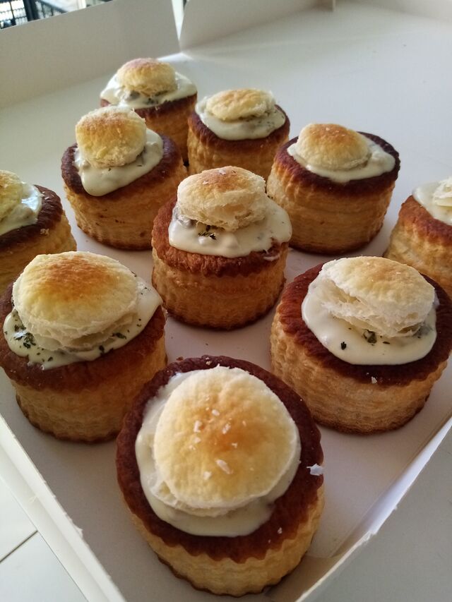 repas de fête: vol au vent au ris de veau
