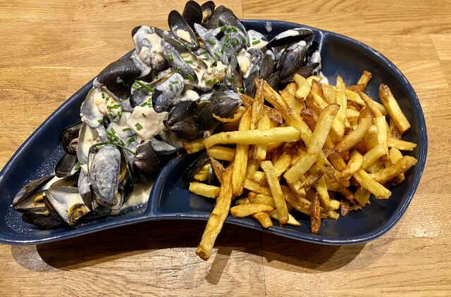 Moules sauce gorgonzola 