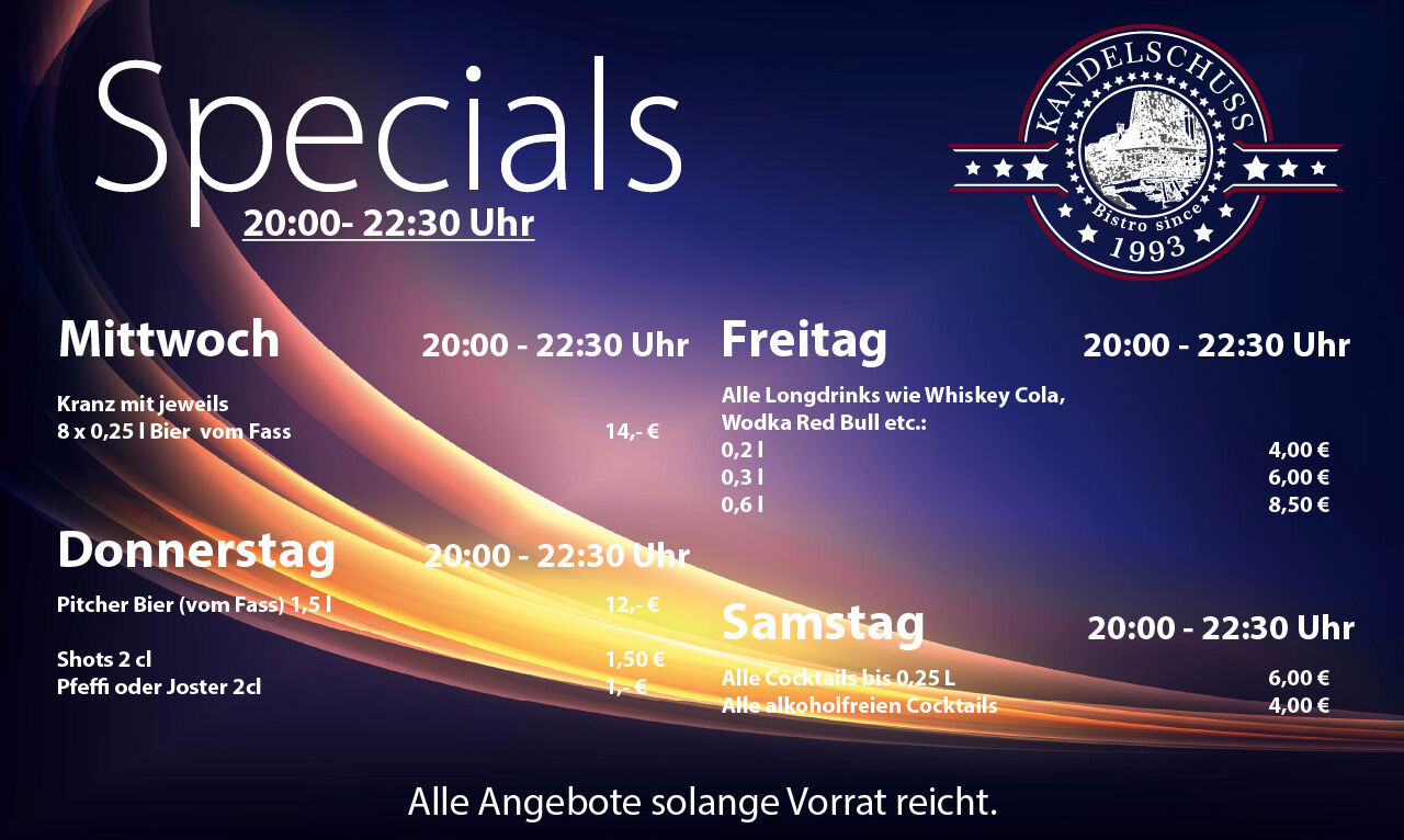 Unsere Specials