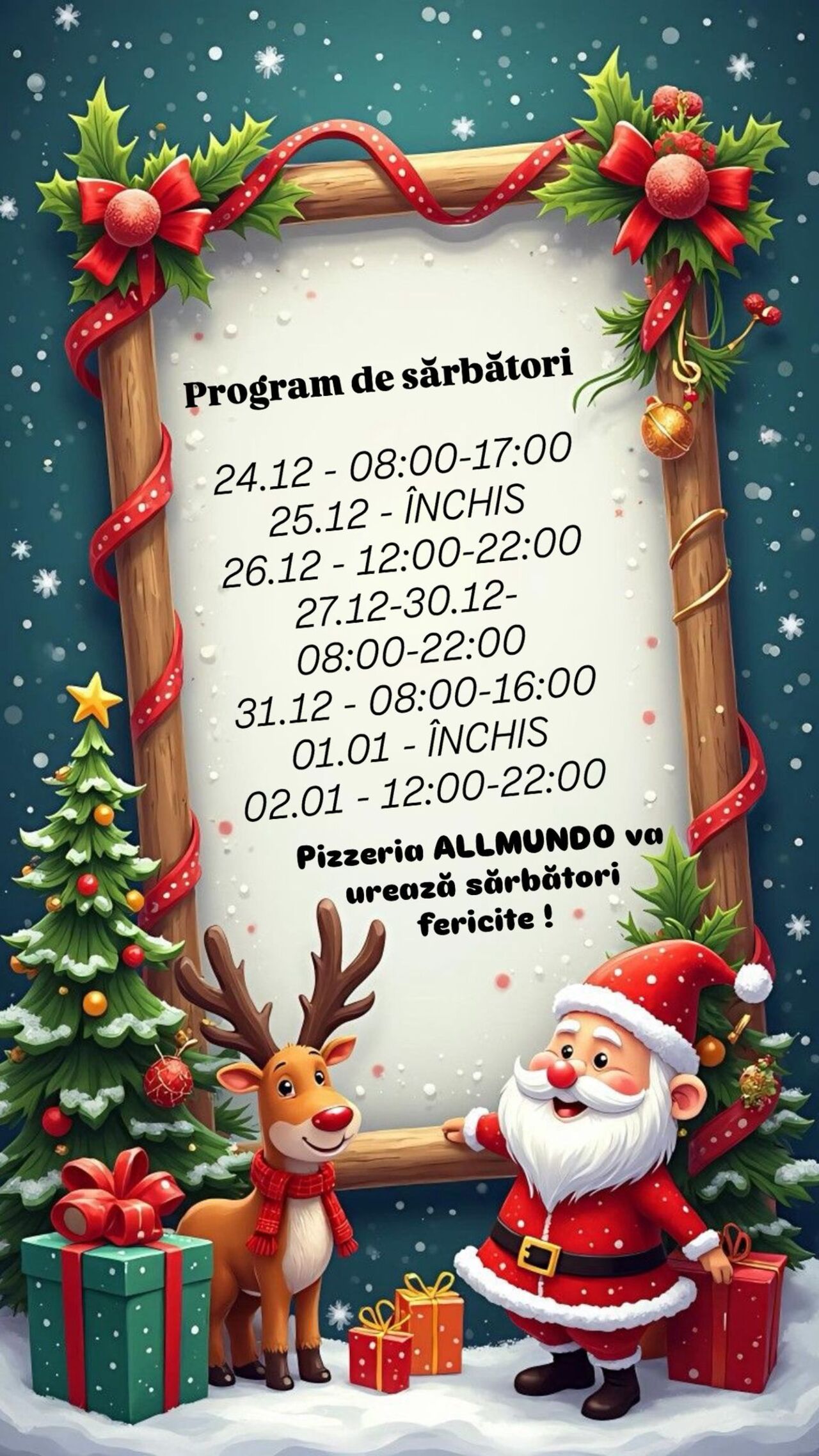 Program de Sărbători