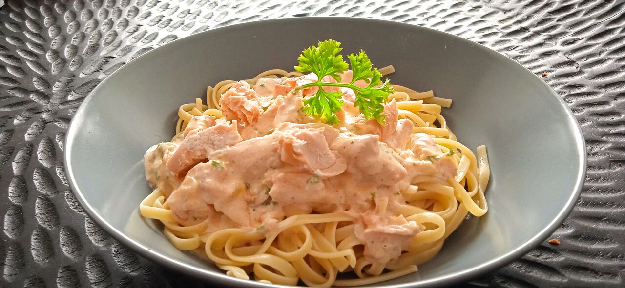 Linguine au saumon
