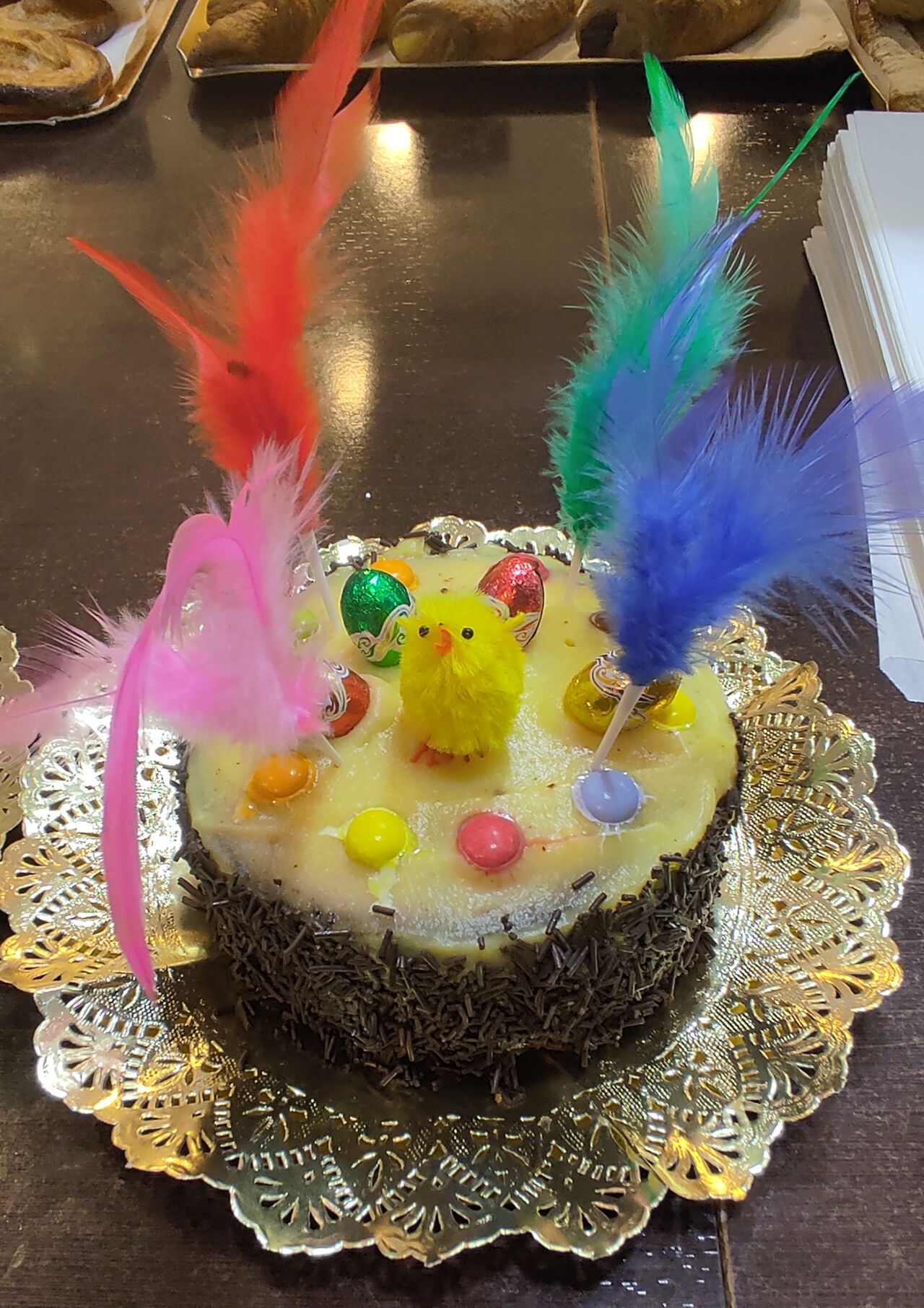 Mona de Pascua de crema y chocolate!!