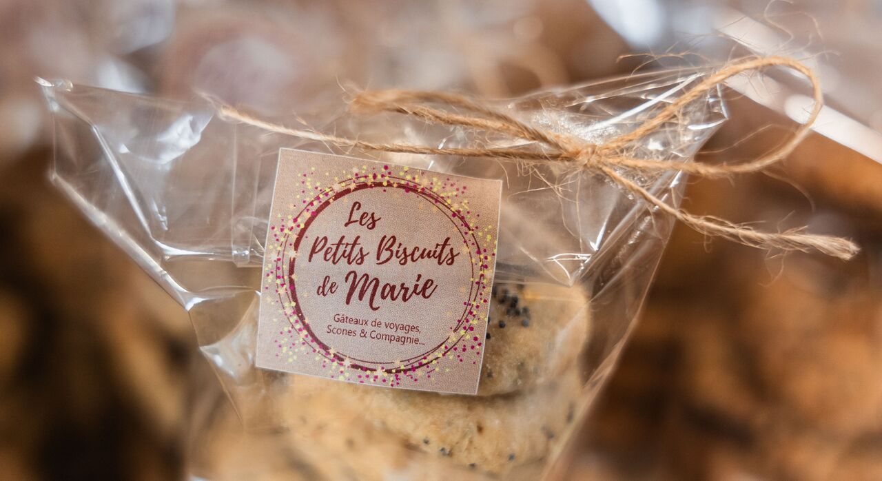 Sachet de cookies citron pavot