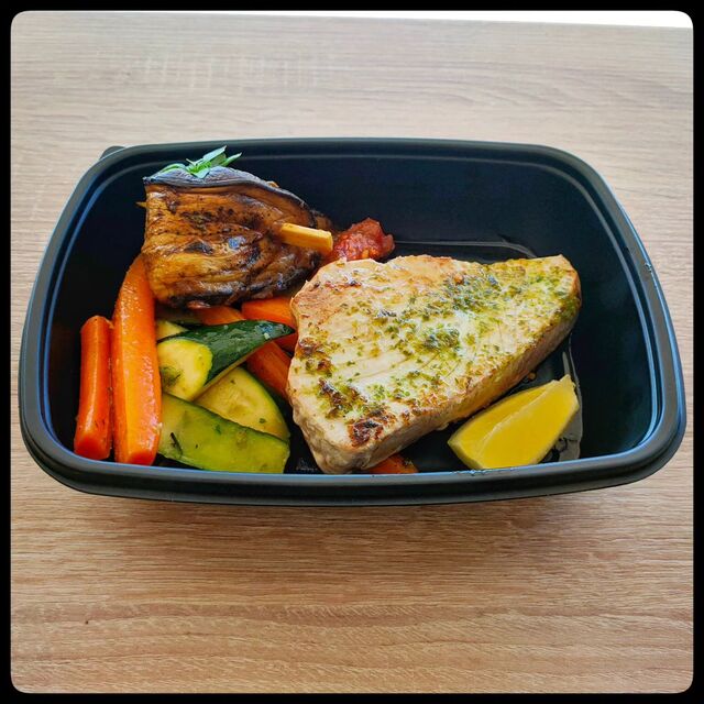 Thon mi-cuit à la plancha